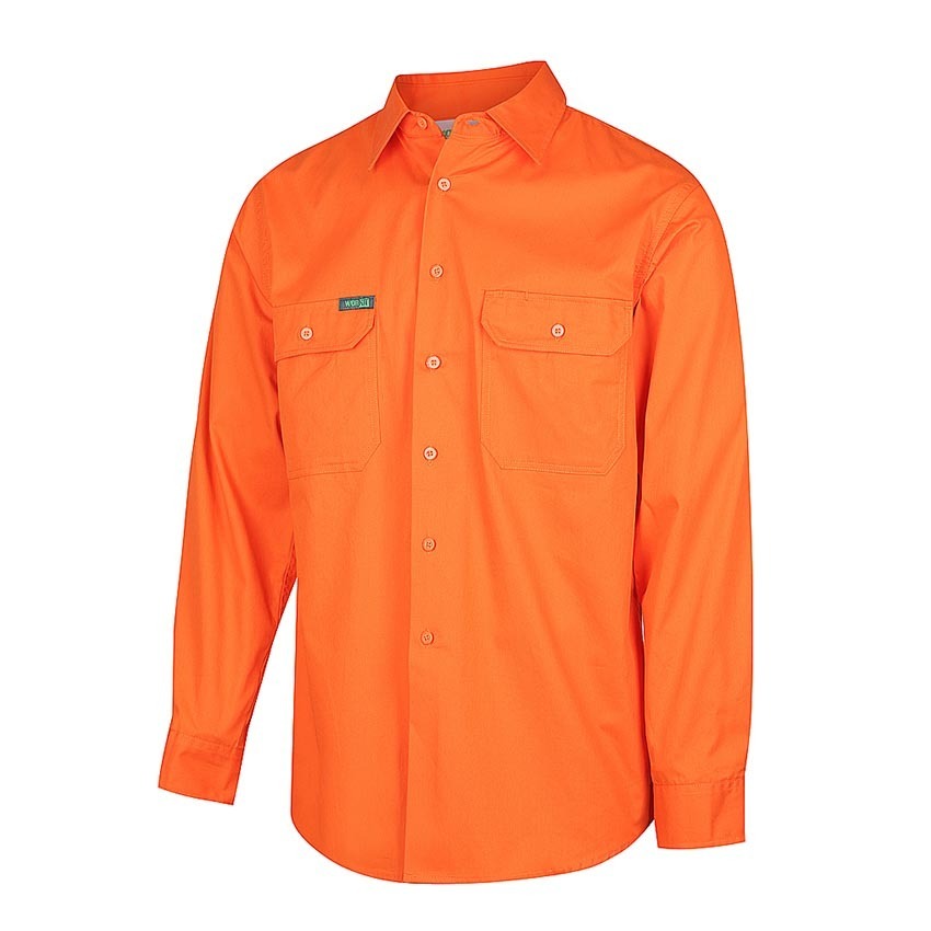 WORKIT Hi-Vis Lightweight Adjustable Cuff Shirt