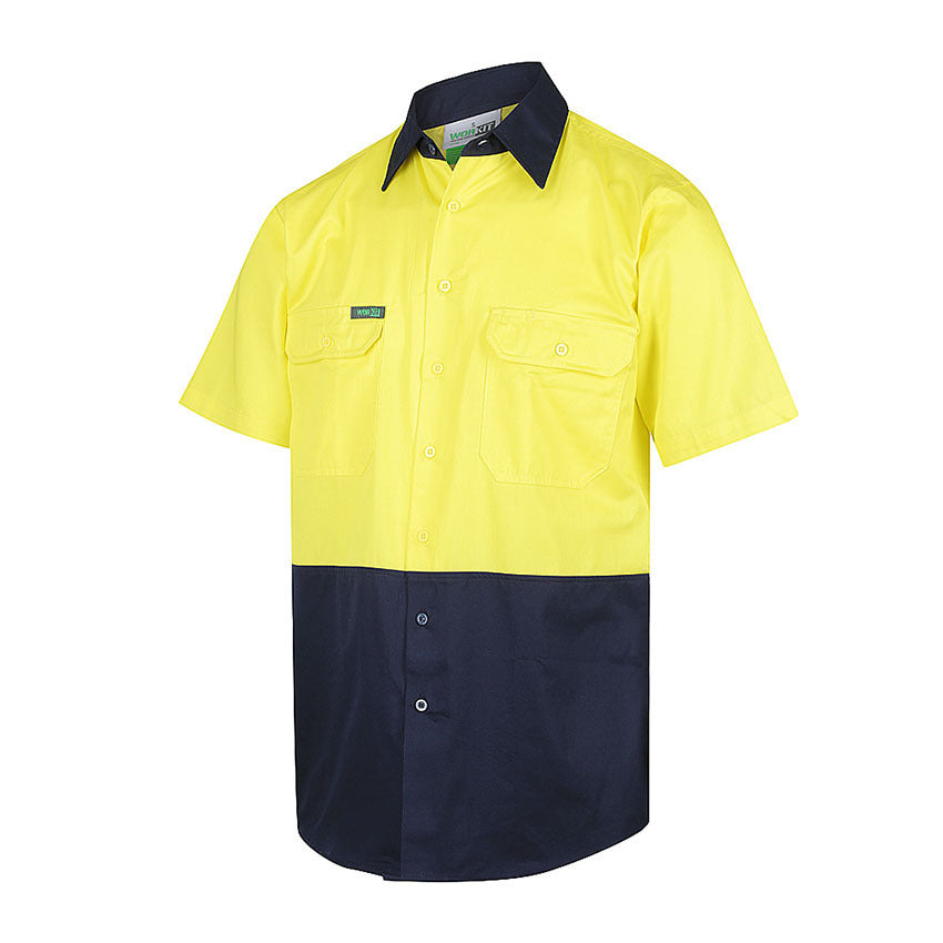 WORKIT Hi-Vis 2 Tone Lightweight Short Sleeve Shirt