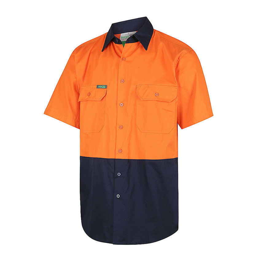 WORKIT Hi-Vis 2 Tone Lightweight Short Sleeve Shirt