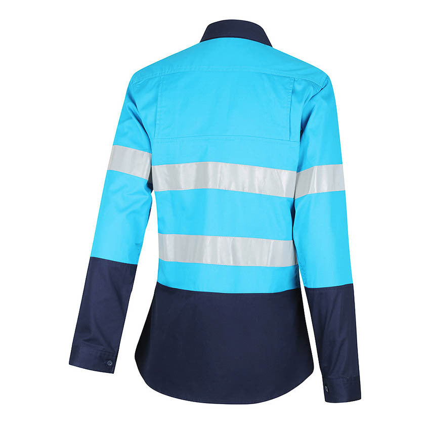 WORKIT Hi-Vis Womens 2 Tone Lightweight Taped Shirt