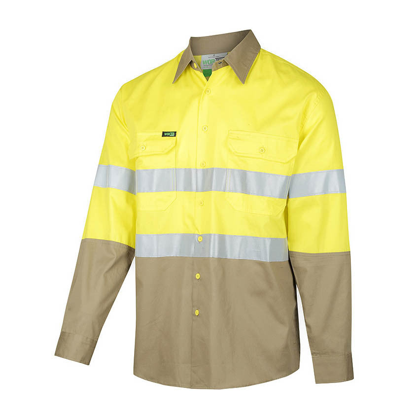 WORKIT Hi-Vis Lightweight Long Sleeve Taped Shirt
