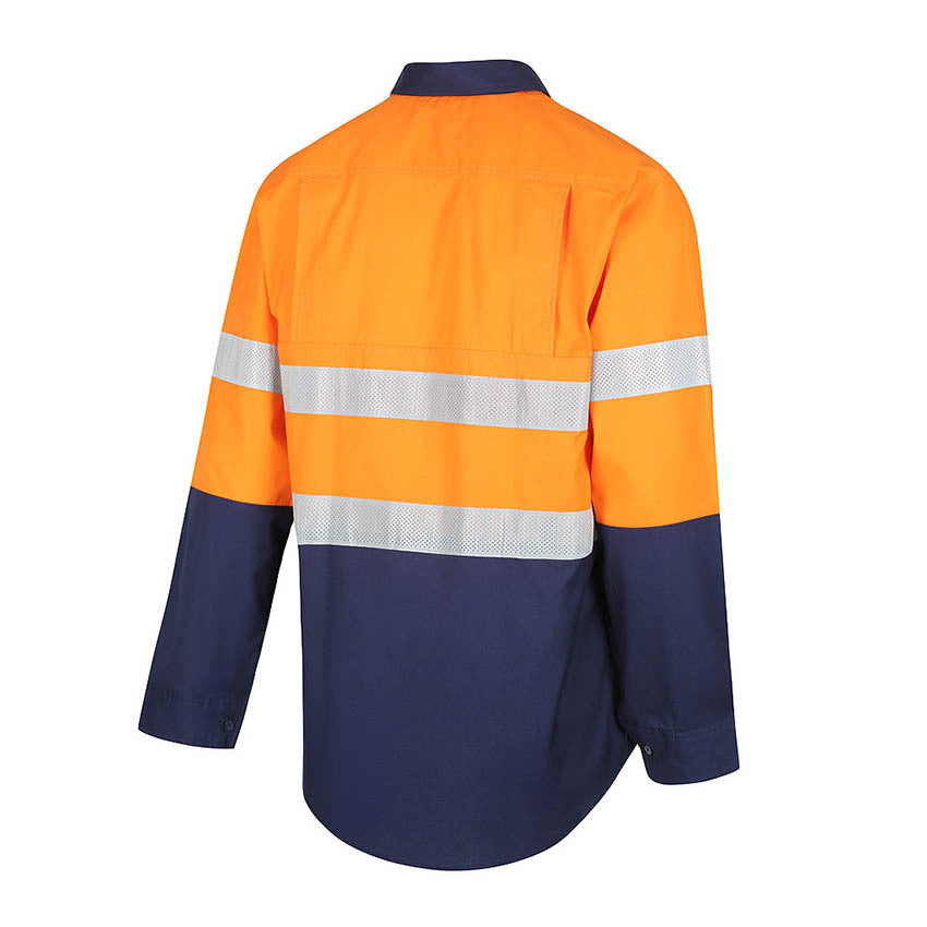 WORKIT Hi-Vis 2 Tone Lightweight Ripstop Breathable Taped Shirt