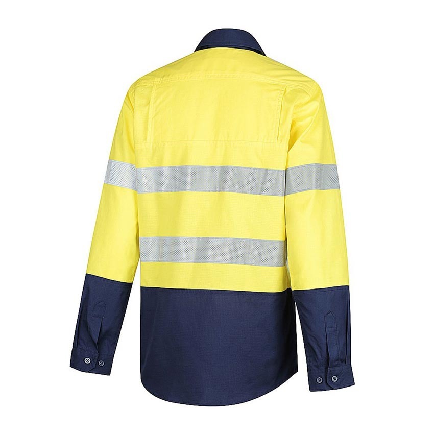 WORKIT Hi-Vis Womens 2 Tone Lightweight Ripstop Breathable Taped Shirt