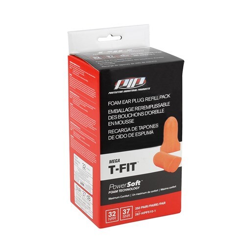 ProChoice Powersoft Mega T-fit Earplugs Refill Pack (250 Pairs)