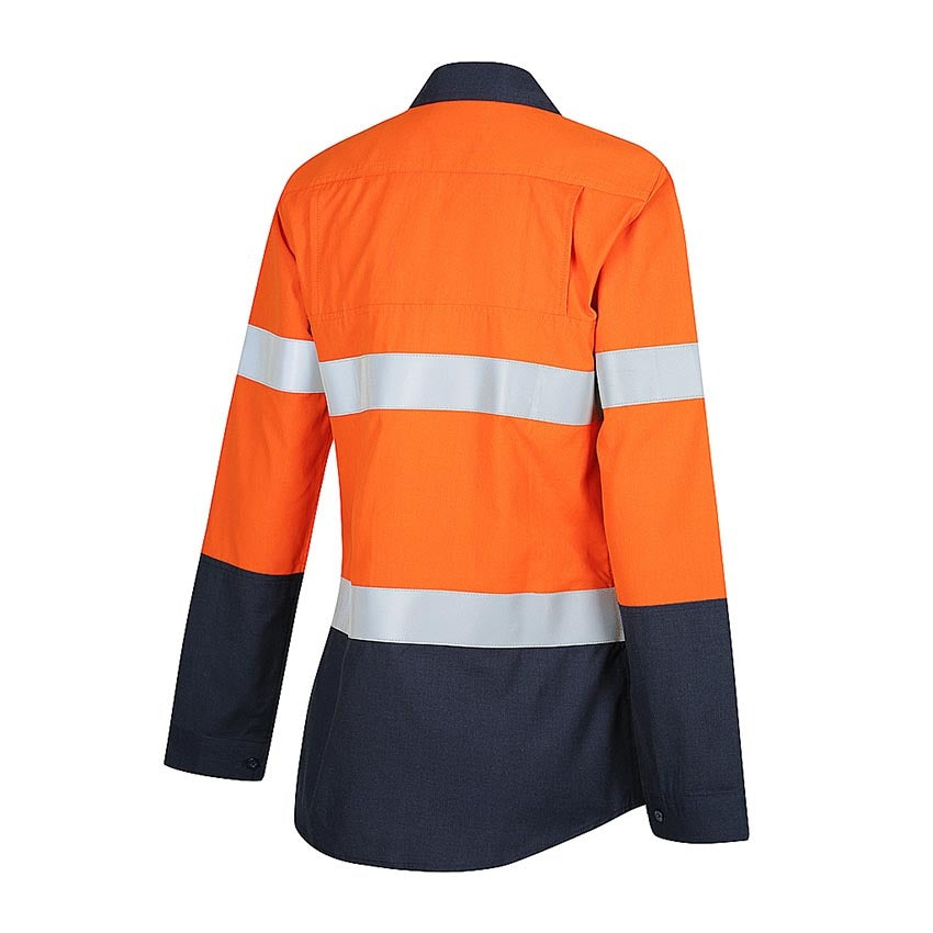 WORKIT Fire Resistant PPE1 Womens FR Inherent 155gsm Lightweight Taped Shirt