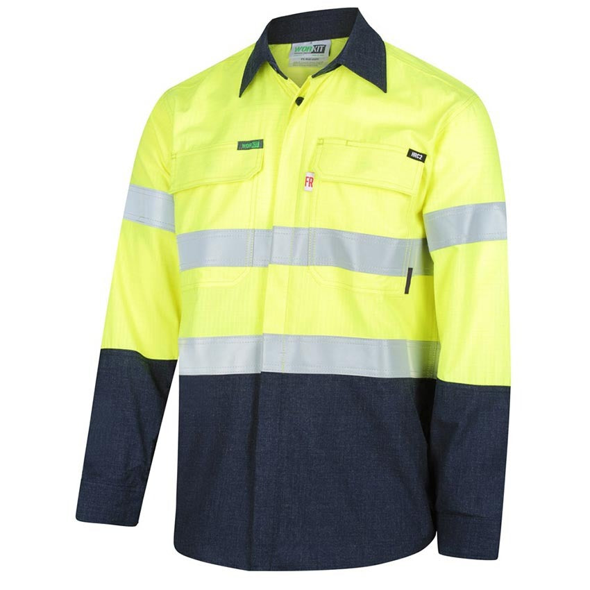 WORKIT Fire Resistant RIPSTOP FR Inherent 215gsm Taped Shirt
