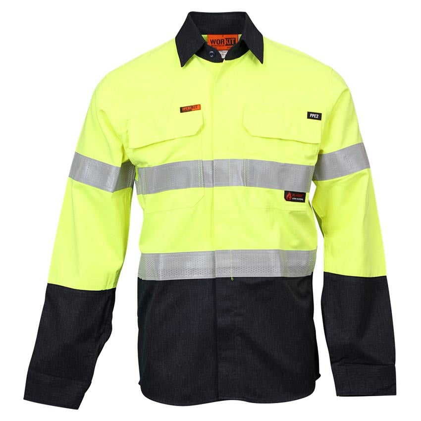 WORKIT Fire Resistant RIPSTOP FR Inherent 197gsm Taped Shirt