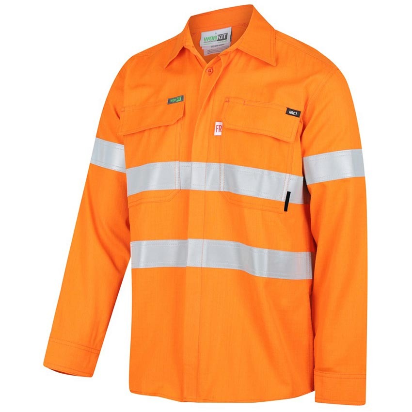 WORKIT Fire Resistant RIPSTOP PPE1 FR Inherent 155gsm Lightweight Taped Shirt