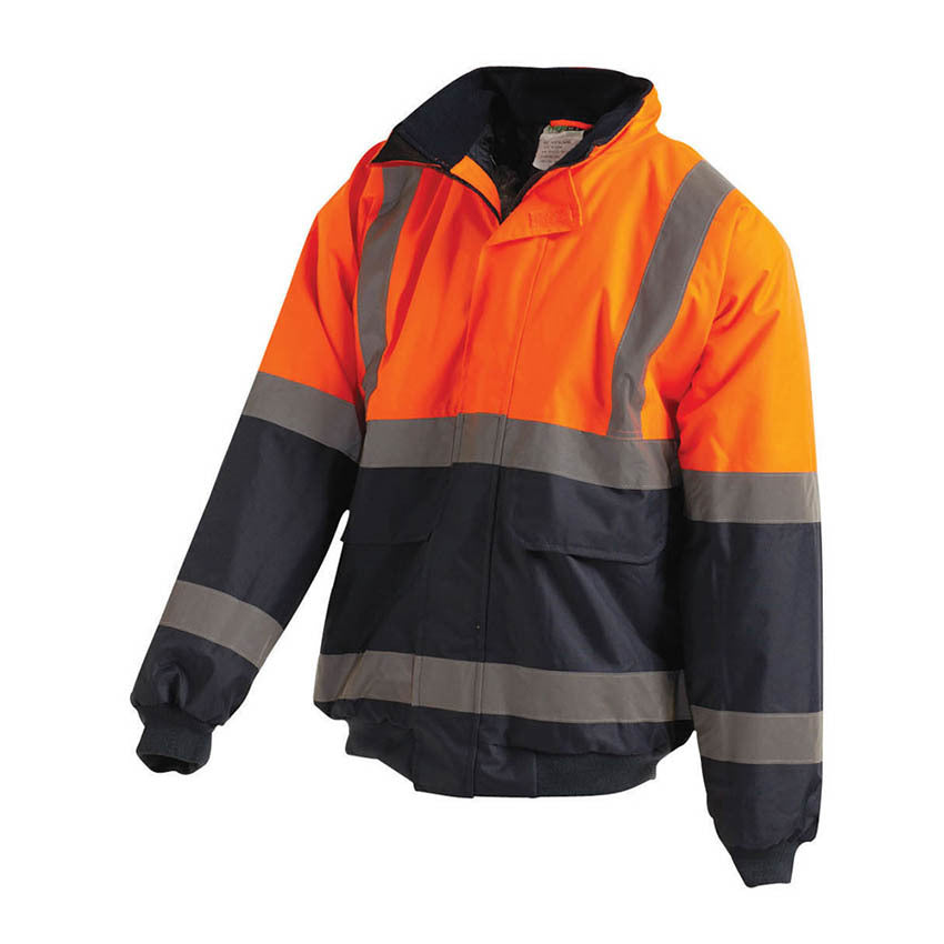WORKIT Hi-Vis 2 Tone Wet Weather Bomber Taped Jacket