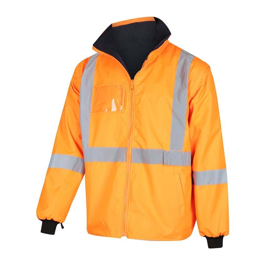WORKIT Hi-Vis 2 Tone 5 in 1 Waterproof Biomotion X-Back Rail Taped Jacket