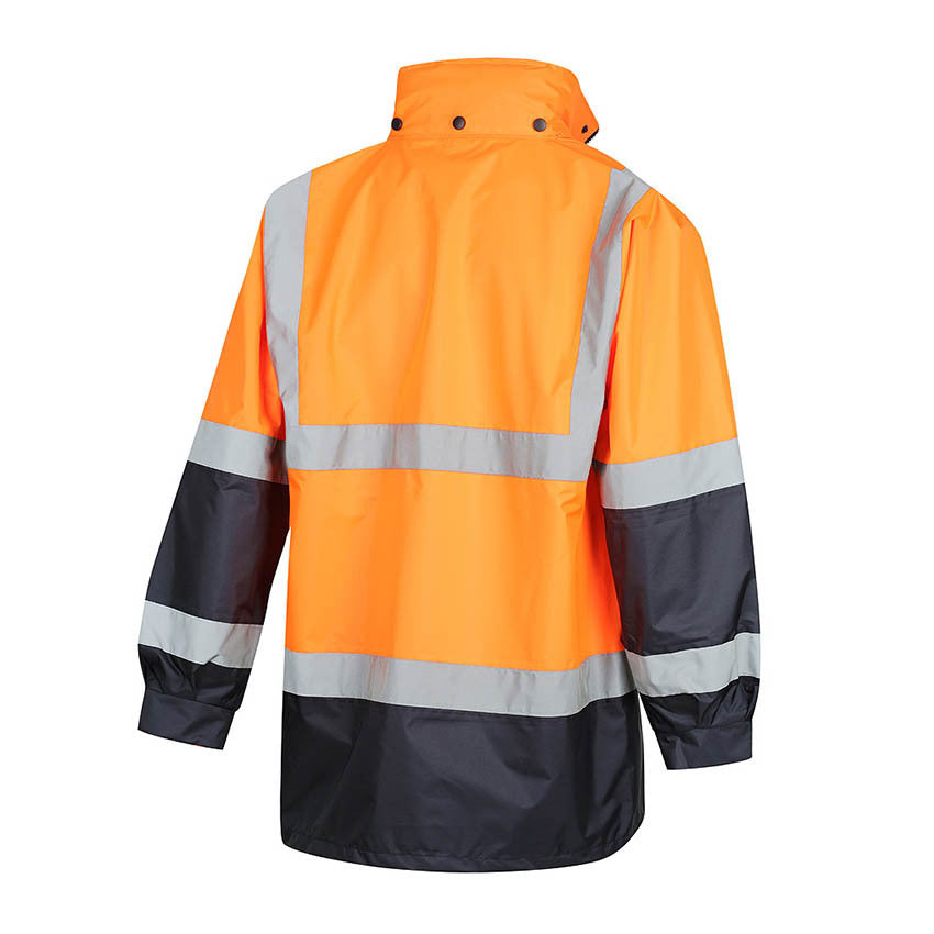 WORKIT Hi-Vis 2 Tone Waterproof Taped Rain Jacket