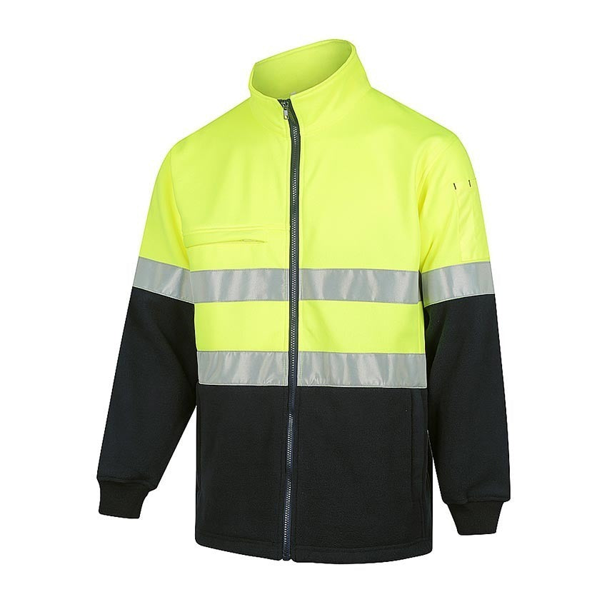 WORKIT Hi-Vis 2 Tone Zip Through Taped Fleece Jumper