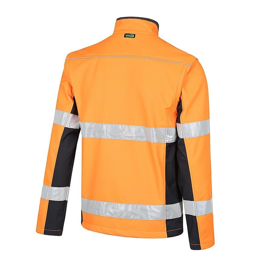 WORKIT Hi-Vis Soft Shell 2 in 1 Biomotion Taped Jacket