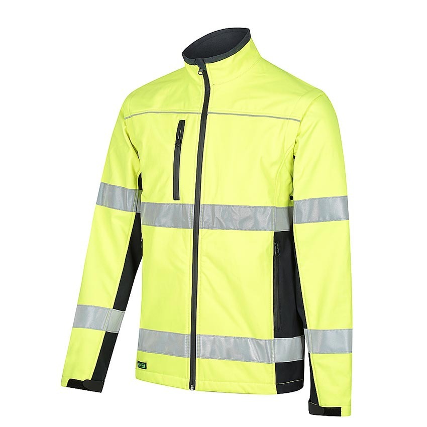 WORKIT Hi-Vis Soft Shell 2 in 1 Biomotion Taped Jacket