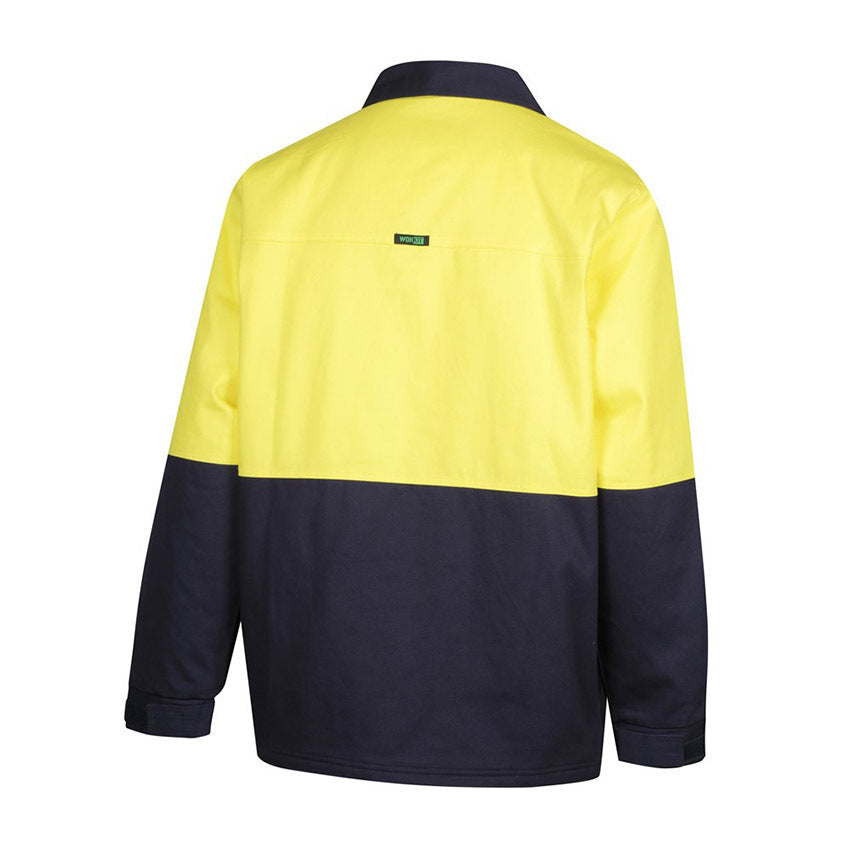 WORKIT Hi-Vis 2 Tone Cotton Drill Jacket