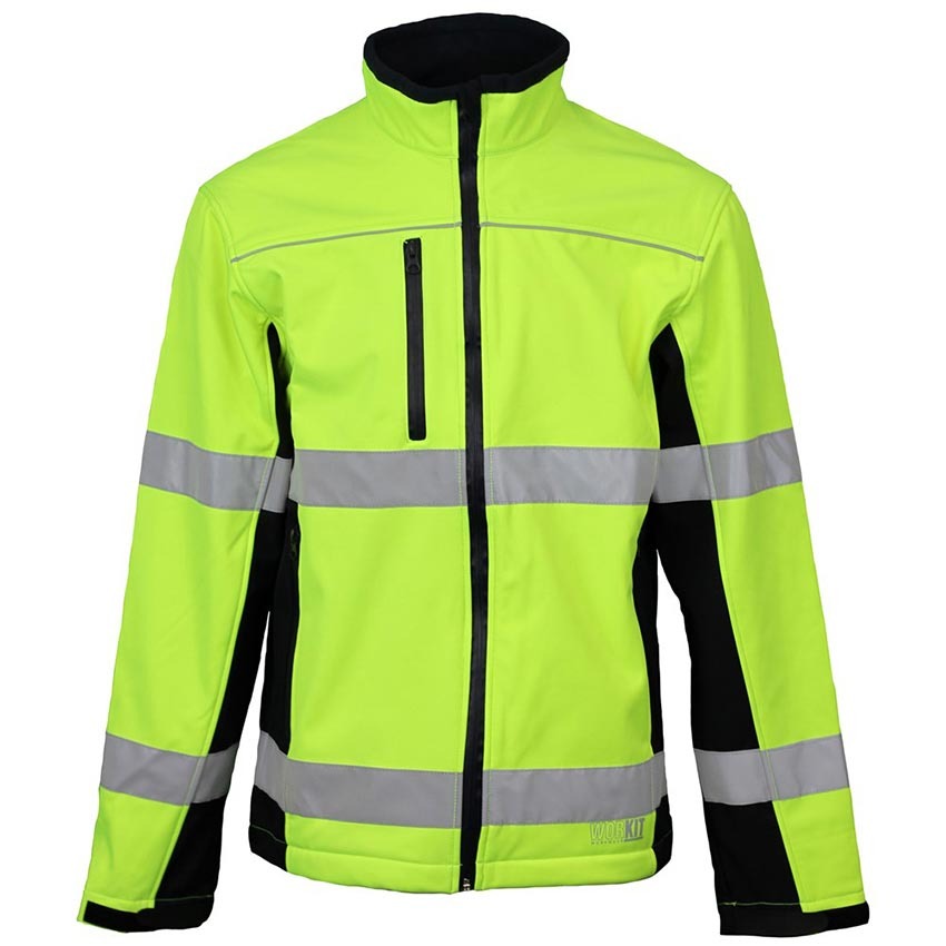 WORKIT Hi-Vis Biomotion Taped Softshell Jacket
