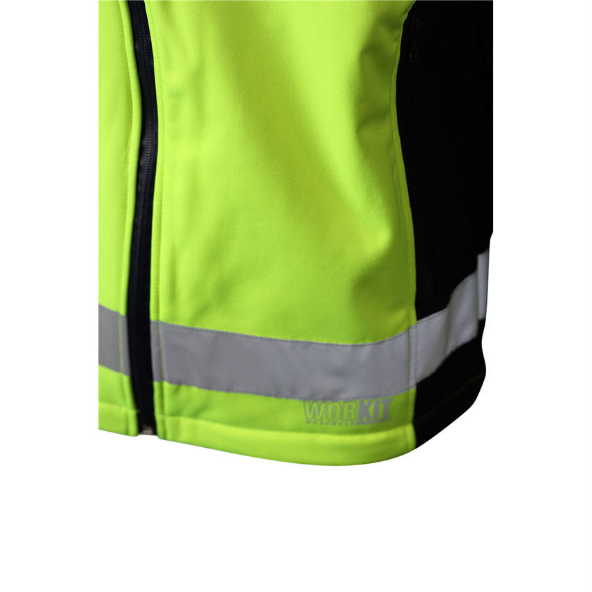WORKIT Hi-Vis Biomotion Taped Softshell Jacket