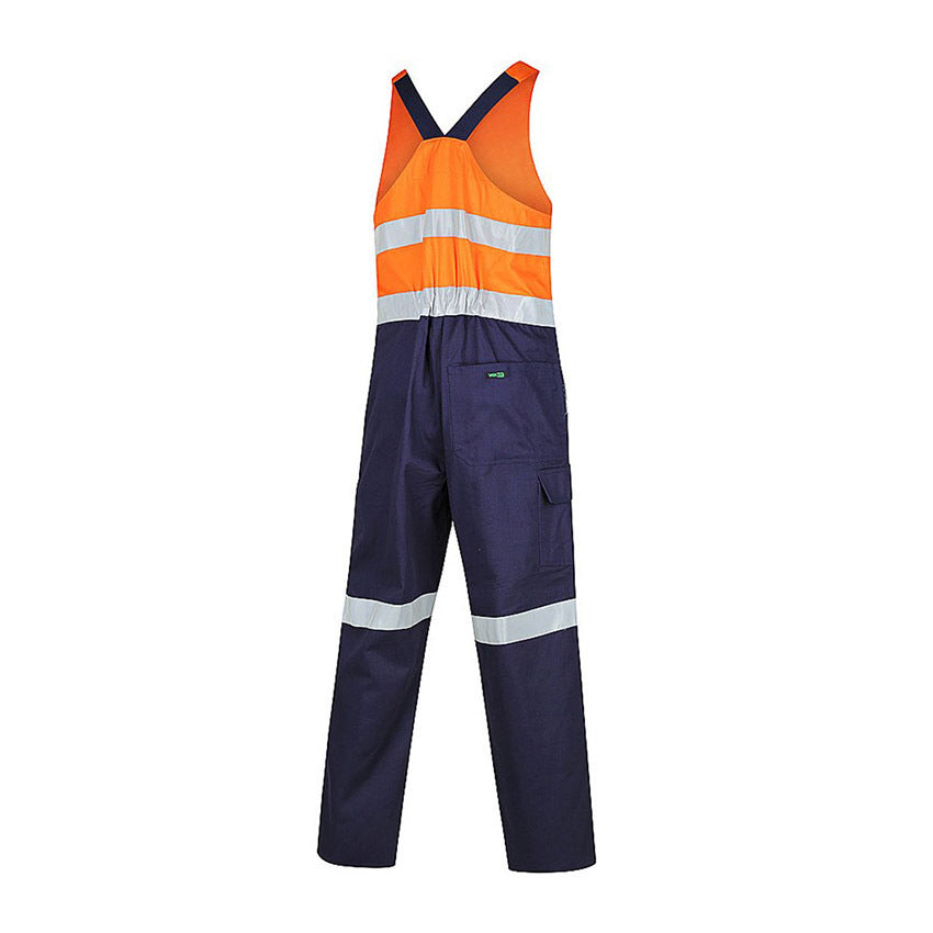 WORKIT Hi Vis 2-Tone Regular Weight Action Back Coverall with Reflective Tape