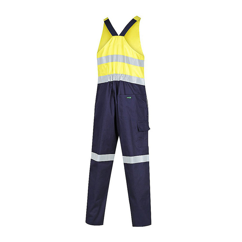 WORKIT Hi Vis 2-Tone Regular Weight Action Back Coverall with Reflective Tape
