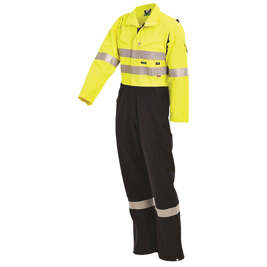 WORKIT Fire Resistant FR Inherent 215gsm Vented Taped Coverall