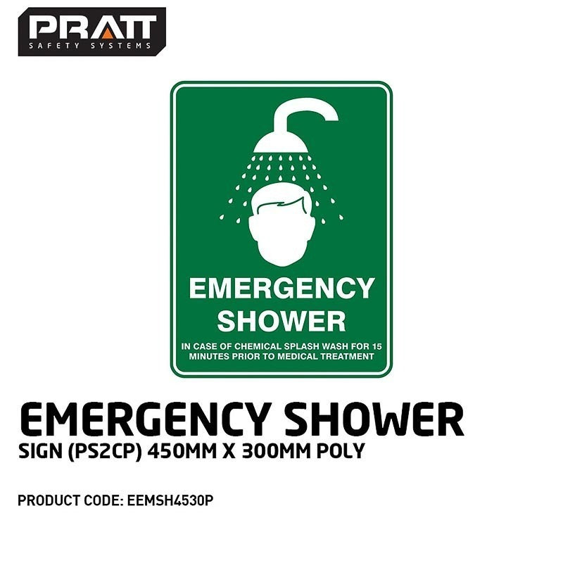 Emergency Shower Sign