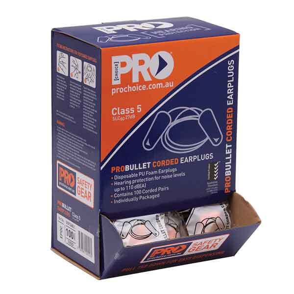 Probullet Disposable Earplugs Corded