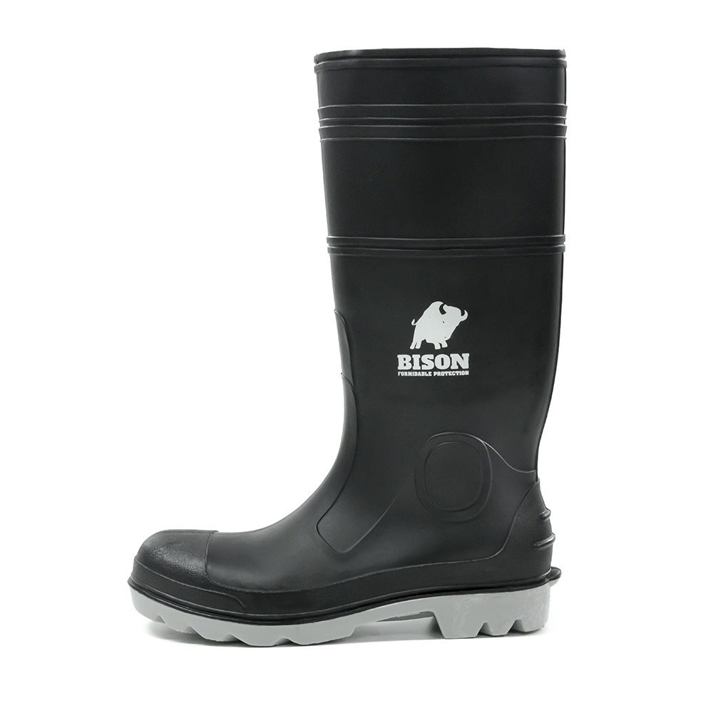 Bison Gumboot Inca PVC Black/Grey