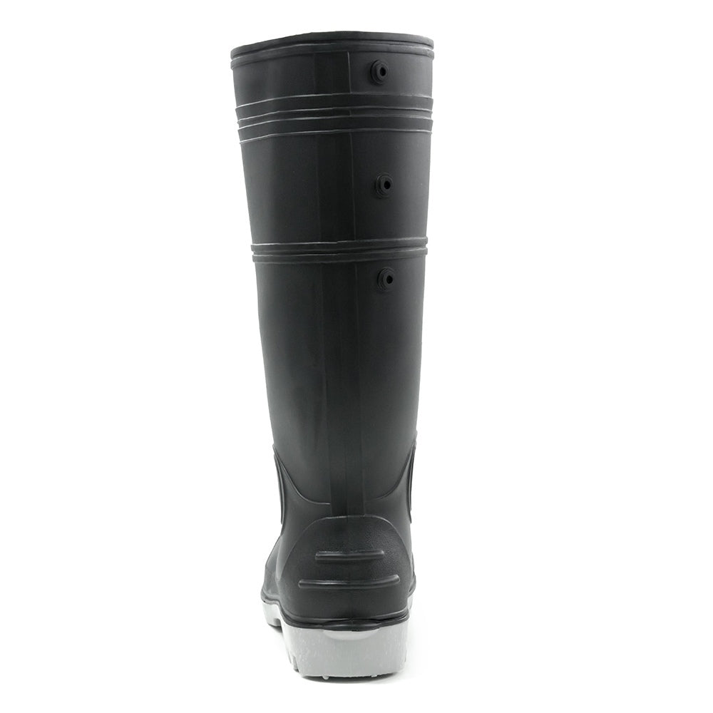 Bison Gumboot Inca PVC Black/Grey