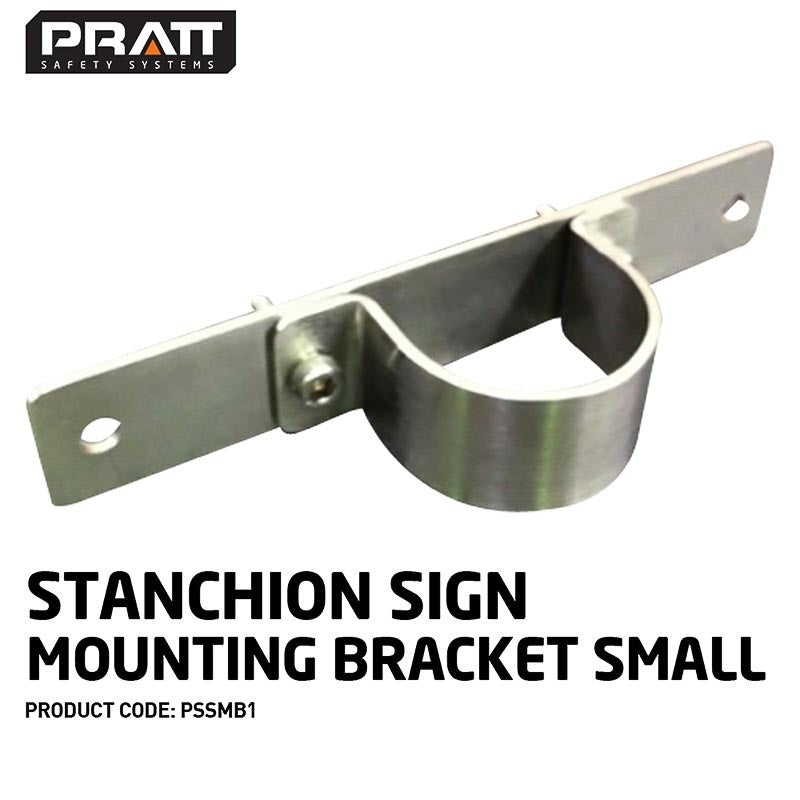 Stanchion Sign Mounting Bracket Small