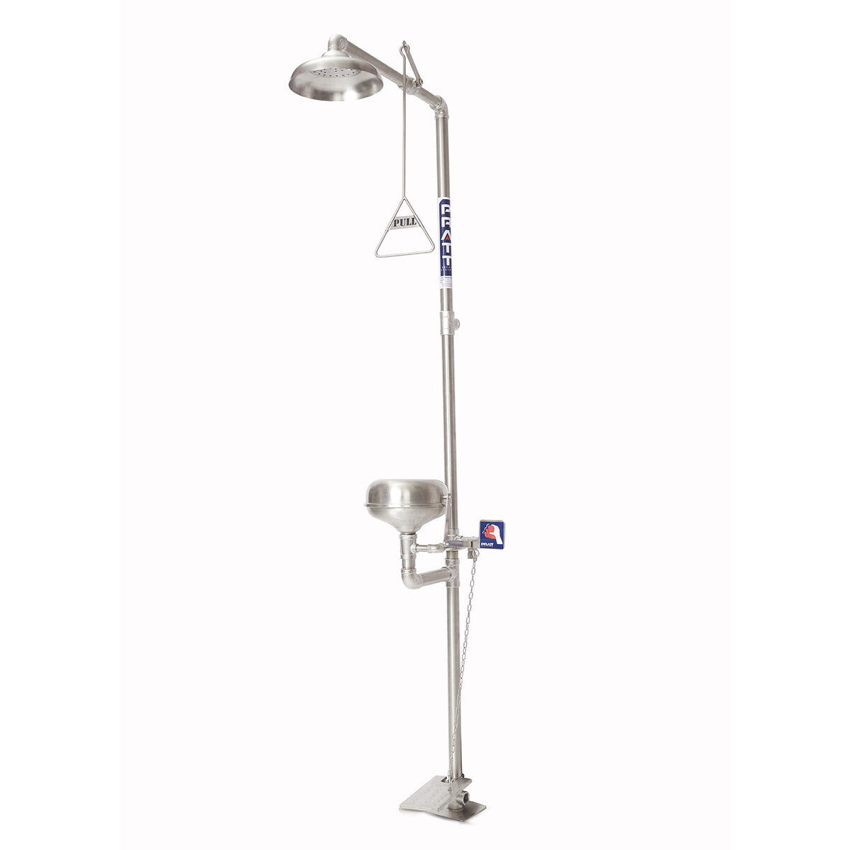 PRATT Combination 304SS Shower Non Aerated Single Nozzle with Bowl & Foot Treadle