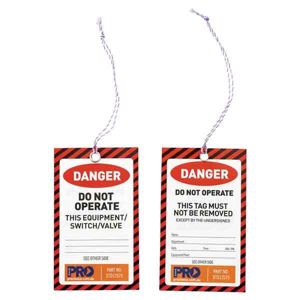 Safety Tag -125mm x 75mm Danger