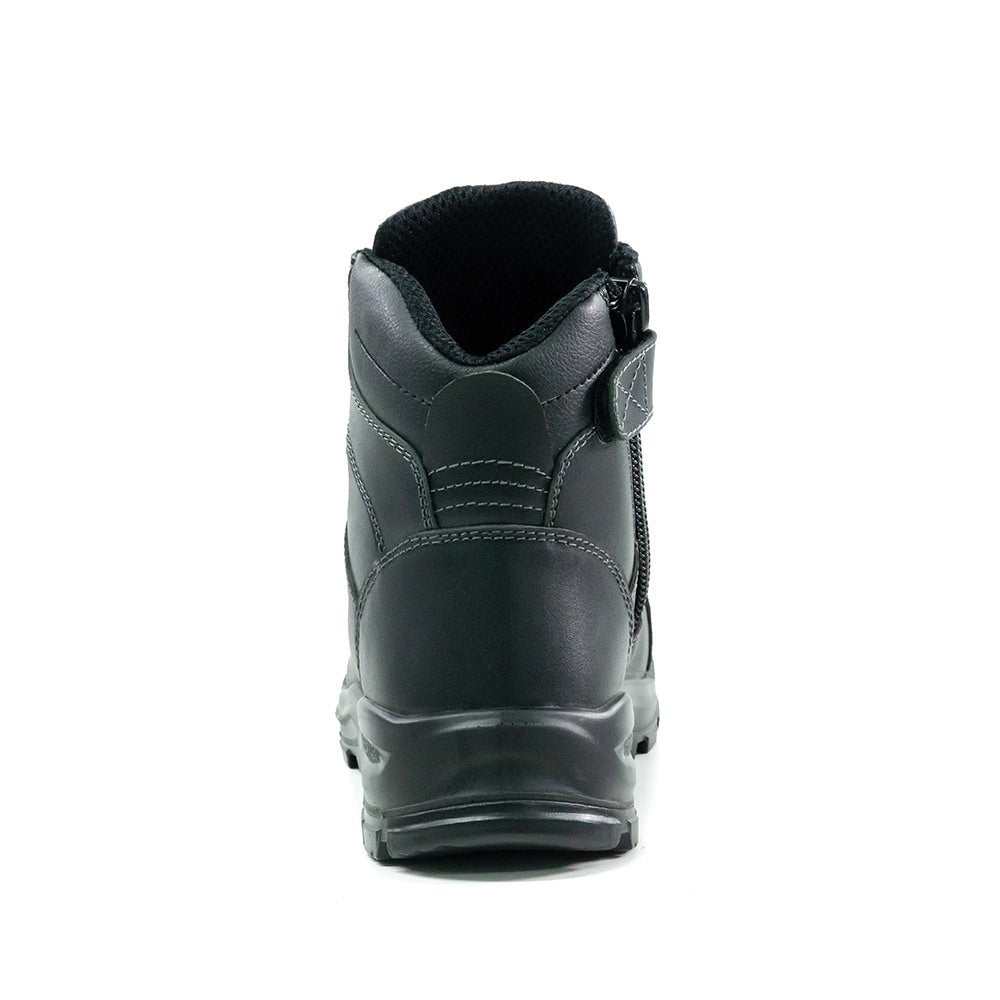 Bison Tor Lace Up Safety Boot with Zip Black