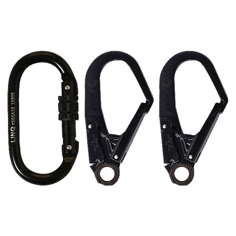 Elite Double Leg Shock Absorbing Webbing Lanyard with Hardware KS & SD X2