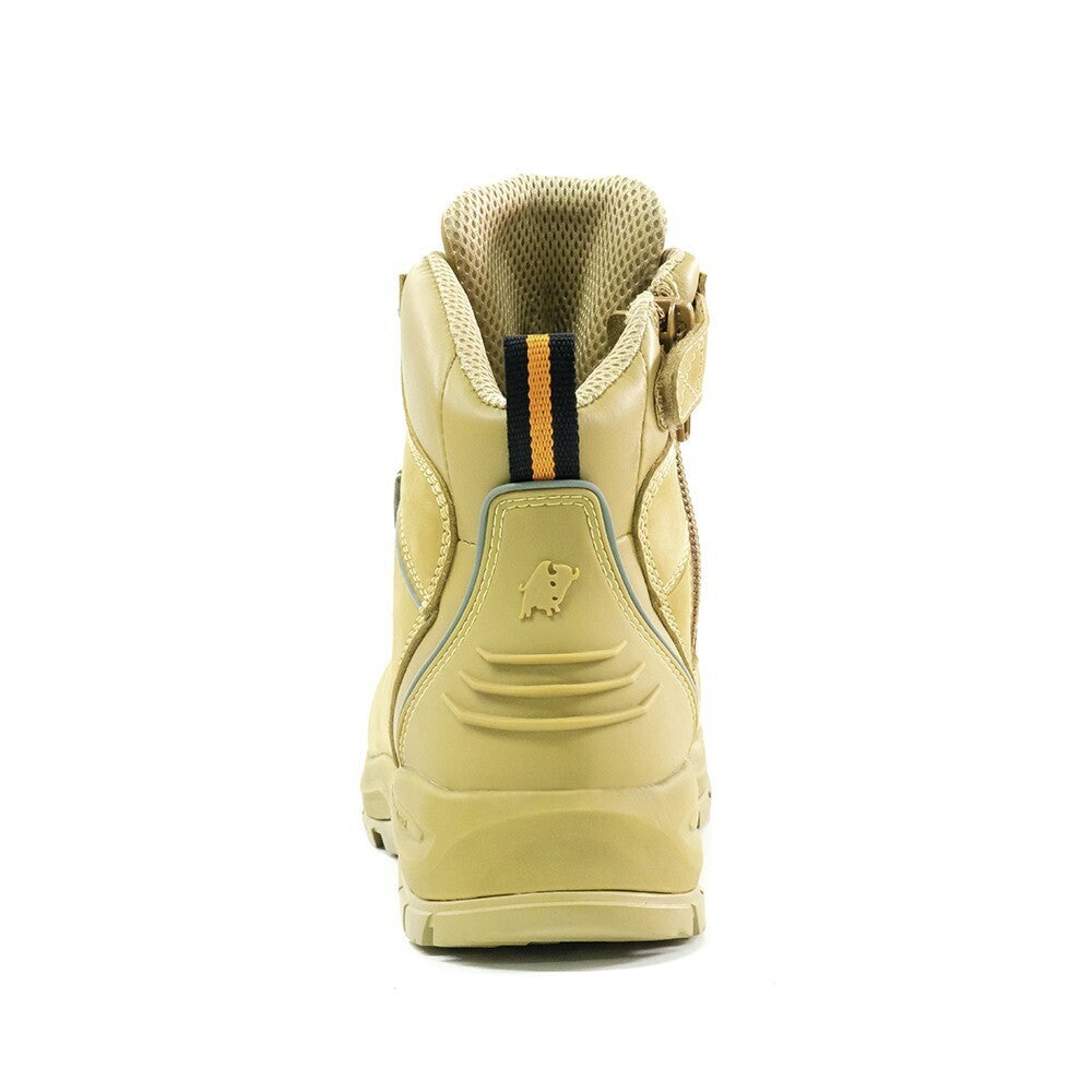 Bison XT Ankle Lace Up Boot with Zip Wheat