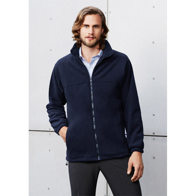 Biz Collection Mens Plain Micro Fleece Jacket