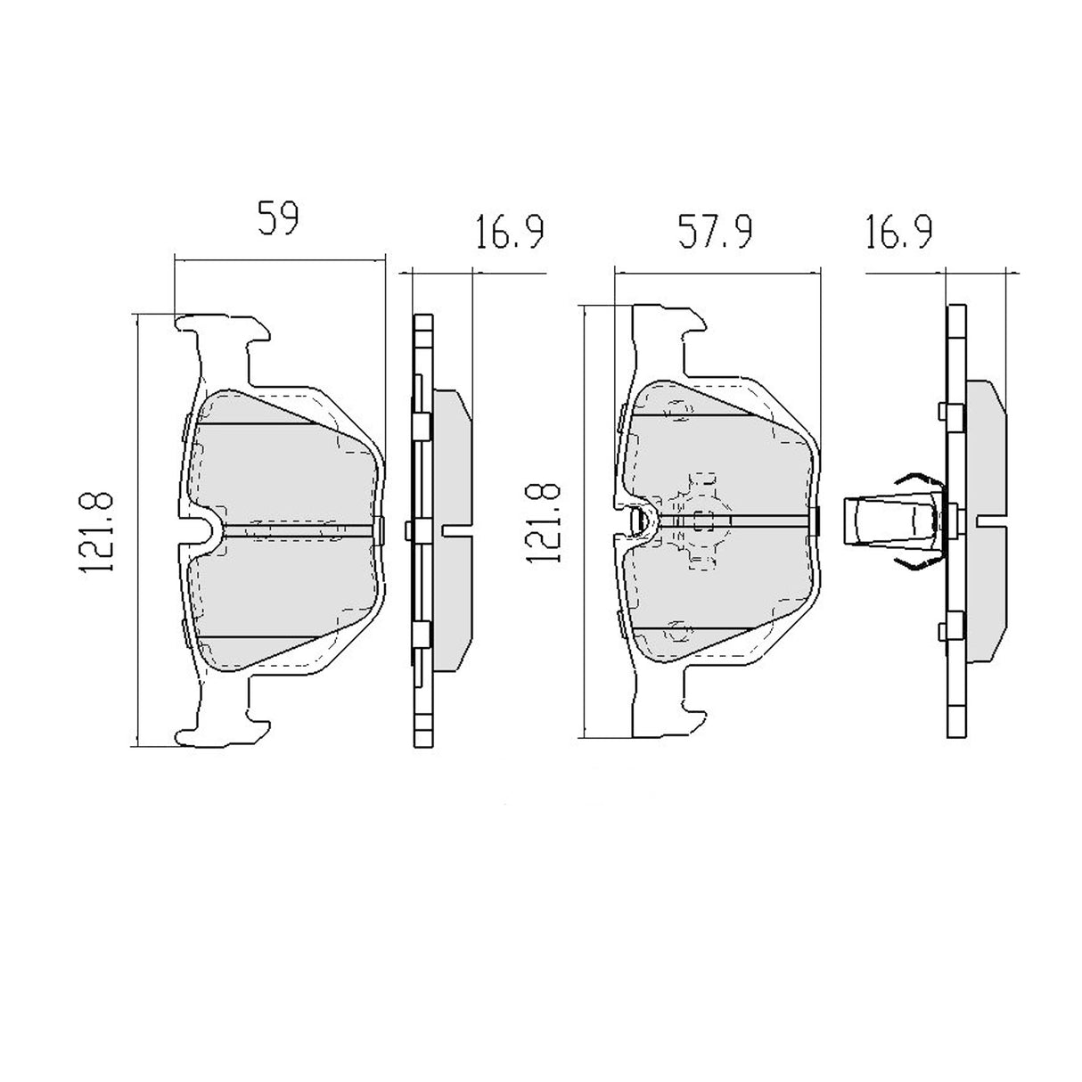 RDA Rear Extreme Disc Brake Pads for BMW X5 E70 3.0L, 3.0 Turbo Diesel 2007-ON