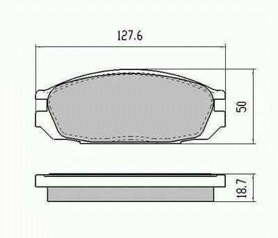 RDA Rear Disc Brake Pads for Ford Maverick GY KY 1988 - 1993