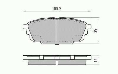 RDA Rear Disc Brake Pads for Ford Laser / Meteor KQ 1.8 GLXi,SR 11/2001-