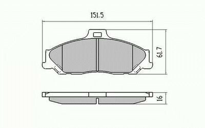 RDA Front Disc Brake Pads for Ford Courier 2WD 2.5L 2.6L 2002 - 2006