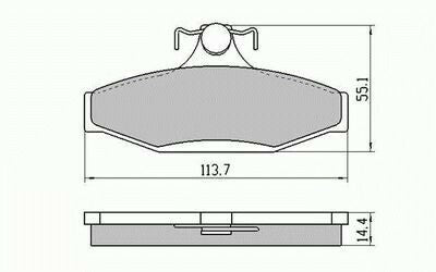RDA Rear Disc Brake Pads for Ford Fairlane AU II AU III 03/2000-10/2002