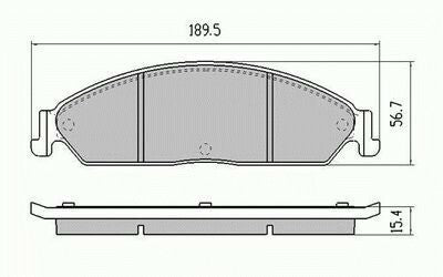 RDA Front Disc Brake Pads for Ford Falcon BF 6CYL XR6 10/2005 - 4/2008