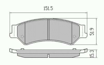 RDA Rear Disc Brake Pads for Ford Fairlane BF 11 V6 & V8 11/2005- Onwards