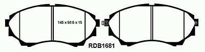 RDA Front Disc Brake Pads for Ford Raider 4WD AUTOHUB Models 12/1998-11/2006