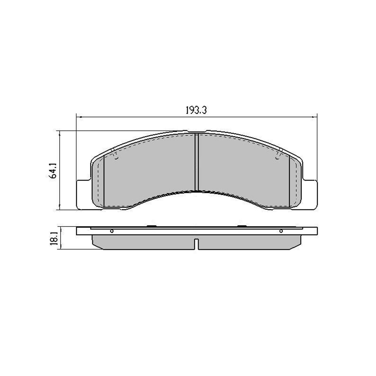 RDA Front Disc Brake Pads for Ford F350 4WD ABS SINGLE Rear WHEEL 2/2001-6/2007