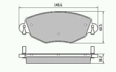 RDA Front Disc Brake Pads for Ford Modeo (IMPORT) 2001 - 10/2006