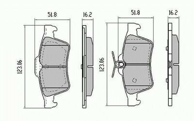 RDA Rear Disc Brake Pads for Ford Focus LS LT LV (Non Turbo) 3/2005-2009