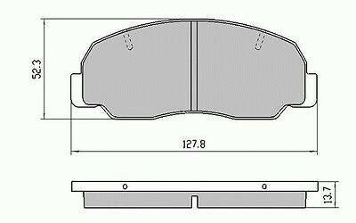 RDA Front Disc Brake Pads for Ford Courier 2WD ALLModels from 1981-1984