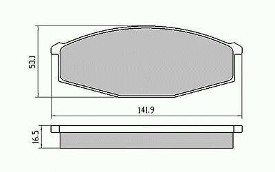 RDA Front Disc Brake Pads for Ford Maverick GY KY 1988 - 1993