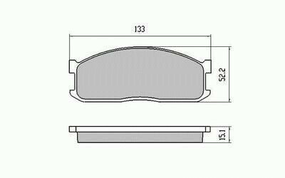 RDA Front Disc Brake Pads for Ford Econovan 2WD LWB 06/1992 - 11/1999