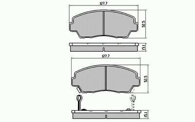 RDA Front Disc Brake Pads for Ford Courier 2WD ALLModels from 1985-1996